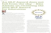 Rita Aleluia · l, Rita Aleluia, am a NLP professional who is helping to create an inclusive world, through NLP and generative parenting, an alternative route to an urgent new paradigm