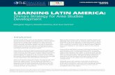 LEARNING LATIN AMERICA - Inter-American Dialogue · The Evolution of Latin American Studies in China China has studied Latin America to varying degrees and from various perspectives