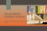 Solar Energy Courses in Delhi