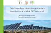 Experimental and simulation performance investigation of a ... · Experimental methodology Experimental and simulation performance investigation of a hy brid PV/T solar panel Same