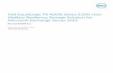 Dell EqualLogic PS 4210E Series 2,500-User Mailbox Resiliency Storage Solution for ... · 2014. 12. 24. · 2 Dell EqualLogic PS 4210E Series 2,500-User Mailbox Resiliency Storage