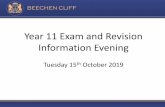 Year 11 Exam and Revision Information Evening · • Mock Results Day Friday 6 ... tomorrow •Progress Report –published 6th December •Year 11 Parents Evening –9th December