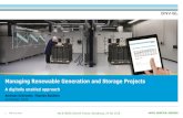 Managing Renewable Generation and Storage Projects€¦ · Resilience: Electric power systems interdependence – back up power – energy security Stacked values: Storage deployments