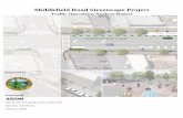 Middlefield Road Streetscape Project · two-way left turn lane (TWLT). At the intersections, the project proposes to provide left turn pockets. All proposed lanes are 11 feet wide.