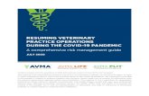 RESUMING VETERINARY PRACTICE OPERATIONS DURING THE … · PRACTICE OPERATIONS DURING THE COVID-19 PANDEMIC A comprehensive risk management guide JULY 2020 Content created with the