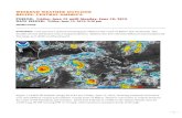 WEEKEND WEATHER OUTLOOK BELIZE, CENTRAL AMERICA · watersheds of the Toledo, Stann Creek, Cayo and Belize Districts; so the runoff will be quick and communities in low lying and hilly