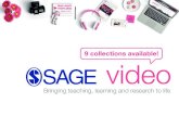 9 collections available! - SAGE Publications Inc · discovery service indexing ... • Siren Films • University of South Wales • Passion River Films What do academics think? ...