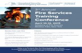X 3rd Annual Fire Services Training Emergency ... · 2015. Information on the NYS Academy of Fire Science is available on our website at . ny.gov/ofpc. Feel free to e-mail us with