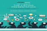 HOW TO MASTER THE LISTING PRESENTATION€¦ · A good pre-listing package can be extremely useful in paving the way for a more relaxed listing presentation, during which the seller