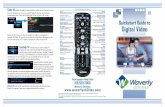 Controls video of TV INPUT Changes TV input device REPLAY ... QG w bleed.pdf · Tech Support Help Desk: 319.559.2000 Waverly Utilities Quickstart Guide to Digital Video Nova Remote