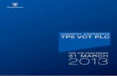 FOR THE YEAR ENDED 31 MARCH 2013 - Triple Point€¦ · TP5 VCT plc. The Directors submit to the members their Annual Report and Financial Statements for TP5 VCT plc (the “Company”)