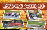Autumn 2014 FREE Event Guide€¦ · Autumn 2014 FREE ... Featuring fall mums, gourds & pumpkins and a marketplace of handcrafts & specialty foods. 1786 Wilson Homestead Old Books