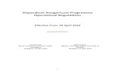 Stipendium Hungaricum Programme Operational Regulations · 2020. 9. 14. · 1 Stipendium Hungaricum Programme Operational Regulations Effective from: 29 April 2020 -provisional translation-