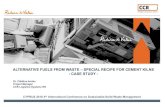 ALTERNATIVE FUELS FROM WASTE – SPECIAL RECIPE FOR …uest.ntua.gr/cyprus2016/proceedings/presentation/2_ccr_ro_iordan... · ALTERNATIVE FUELS FROM WASTE – SPECIAL RECIPE FOR CEMENT