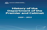 History of the Department of the Premier and Cabinet 1829-2012...the Civil Defence and Emergency Service of Western Australia. 1967 In July, the Premier’s Department (as the Premier’s