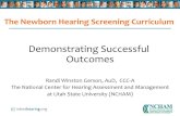 Demonstrating!Successful Outcomes! - Infant Hearing · 2015. 3. 26. · ((( infanthearing.org StatisticalAnalysis!2015! PreTest!Knowledge!Scores!by!Who!Provided!Training Pre-Test