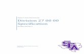 Division 27 00 00 Specification€¦ · Stephen F. Austin State University – Division 27 00 00 Specification 270500 - 5 3.1 GENERAL ..... 53