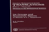 Lie Groups and Symmetric Spaces · Papers of F. Karpelevich on Lie Groups and Symmetric Spaces 1. F. I. Karpelevich, On nonsemisimple maximal subalgebras of semisimple Lie Algebras,