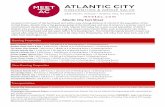 Atlantic ity Fact Sheet - Atlantic City Convention Center · Atlantic ity Fact Sheet Located in the heart of the Northeast and within easy driving distance of a third of the population