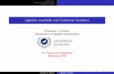 Lightlike manifolds and Conformal Geometry · 2016. 3. 14. · Introduction Klein and Cartan Geometries Lightlike manifolds Several motivations... 1)Cauchy Horizons H+(S) For an acronal