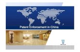 Patent Enforcement in China...Astellas Pharma Co., Ltd. vs. Chengdu List Pharma Co., Ltd. damges: RMB5,585,000 by Beijing 1 st Intermediate Court Xiangbei Welman Pharma Co., Ltd. vs.