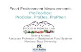 Food Environment Measurements ProToolBox: ProColor, ProDes ... · ProColor (Produce Color Diversity)-ProColor is a paper and pencil or web-based food environment survey that records