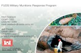 FUDS Military Munitions Response Program · MMRP Strategy. Proposed Goals Short-term Implementing MMRP Safety Education Complete currently funded Removal Actions Complete MMRP SI’s