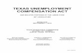 TEXAS UNEMPLOYMENT COMPENSATION ACT · uiss-1 (09/2019) texas unemployment compensation act . and related portions of the labor code . 86. th. legislature effective . september 1,
