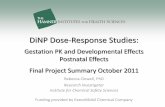 DiNP Dose-Response Studies · Funding provided by ExxonMobil Chemical Company . Mating F 0 and F 1 Birth F 1 and F 2 Weaning F 1 and F 2 Study start F 0 Parents Removed F 0 F and