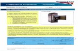 Certificate of Acceptance - iLECSYS Rail · Certificate of Acceptance PA05/06436 Manufacturer: ILECSYS Rail Ltd Issue : 1 Valid From : 12-09-2016 Page 3 of 20 User 1) Class II Hybrid