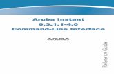 ArubaInstant 6.3.1.1-4.0 Command-LineInterface Guide Reference · 11|InstantCLI ArubaInstant6.3.1.1-4.0|CLIReferenceGuide Toapplytheconfigurationchangestothecluster,withoutsavingtheconfiguration,usethefollowingcommandinthe