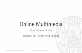 Tutorial 06 – Front-end Tooling...Online Multimedia 2019/20 – Tutorial 06 export default class OmmCounter extends Component {… render() {return React.createElement('div', null,