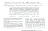 Treatment of Asymptomatic Hyperuricemia and Prevention of ...Treatment of Asymptomatic Hyperuricemia and Prevention of Vascular Disease: A Decision Analytic Approach Roopa Akkineni,