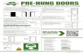 PRE-HUNG DOORS - Hume Doors & Timber · 4. Fix hinge stile. 4.1. Using a level make sure hinge stile is plumb. 4.2. Pack hinge where necessary and fasten to stud. Ref: safe_pre-hung_02.