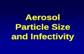 Aerosol Particle Size and Infectivity · Tularemia Aerosol, Particle Size and Type of Infection 18 - 20 15 - 18 7 - 12 4 - 6 Bronchioles 1 - 3 alveoli 18 - 20 micron particles fall