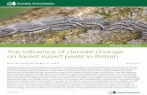 The influence of climate change on forest insect pests in ... · The influence of climate change on forest insect pests in Britain David Wainhouse and Daegan J.G. Inward March 2016