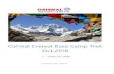 Everest Base Camp pack March18 - Oshwal€¦ · Everest Base Camp Itinerary & Cost 1. OPTION 1: Everest Base Camp Trek – 17 days – Cost £1030.00 2. OPTION 2: Everest Base Camp