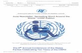 June Newsletter: Spreading Word Around the World - COSP ... · eight UN Member States – the list of the 50 most essential assistive devices as a part of the GATE (Global Cooperation