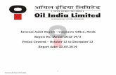 Internal Audit Report Corporate Office, Noida Report No ...€¦ · 2 Internal Audit Report of CO, Noida GM (BD)/ GM(F&A) / CA(C&P) / Head (Finance) / All HoDs Sub: Internal Audit