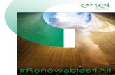 #Renewables4All - Enel Green Power · 2 With a presence in Europe, America, Asia, Africa and Oceania, Enel Green Power is a global leader in the clean energy sector*, with an annual