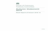 House of Commons Treasury Committee · 7 Treasury Committee, Budget 2014, Thirteenth Report of Session 2013–14,HC 1189, para 7 . 8 Office for Budget Responsibility, Economic and