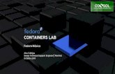 CONTAINERS LAB - Fedora Laboratorio de Pruebas Containers Lab Pre-requisitos: Procesador Intel con Intel