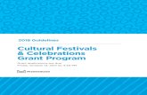 Cultural Festivals & Celebrations Grant Program · 2017. 8. 22. · 2018 Guidelines - Cultural Festivals and Celebrations Grant Program Page 6666 of 2 2228888 IIIneligibility Ineligibility