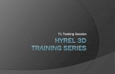 T1 Training Sessionhyrel3d.net/instructions/t1/HYREL 3D - T1 Training Session.pdf · Make sure you know your Outlet’s Voltage Requirements. If you are unsure, start with the Power