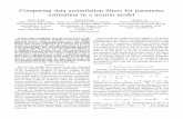 Comparing data assimilation ﬁlters for parameter estimation in a …feng/papers/data_aaimilation_conference... · Comparing data assimilation ﬁlters for parameter estimation in