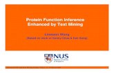 Protein Function Inference Enhanced by Text Miningwongls/talks/tsuji-nlp-mar07.pdf · Advanced NLP and Text Mining Forum, Tokyo, 11-13 March 2007 Protein Function Inference Enhanced