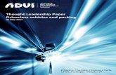 Thought Leadership Paper Driverless vehicles and parking · 2018. 6. 5. · driverless cars, in particular these shopping complexes could begin to adjoin high-density neighbourhoods