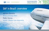 SAF in Brazil: overview...SAF in Brazil: overview Adriano Bonotto Ministry of Foreign Affairs Pedro Scorza Ubrabio –Brazilian Union Biokerosene Brazil. Brief history of biofuels