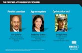 FirstNet overview App ecosystem Optimization FIRSTNET APP CATALOG COMPONENTS User experience starts