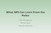 What APS Can Learn From the Police - napsa-now.org€“-Investigativ… · What can APS learn from the Police? • Observation skills • Reading body language • Interviewing skills